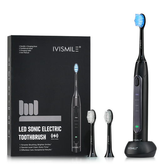 Brosse à dents électrique sonique LED — 4 modes